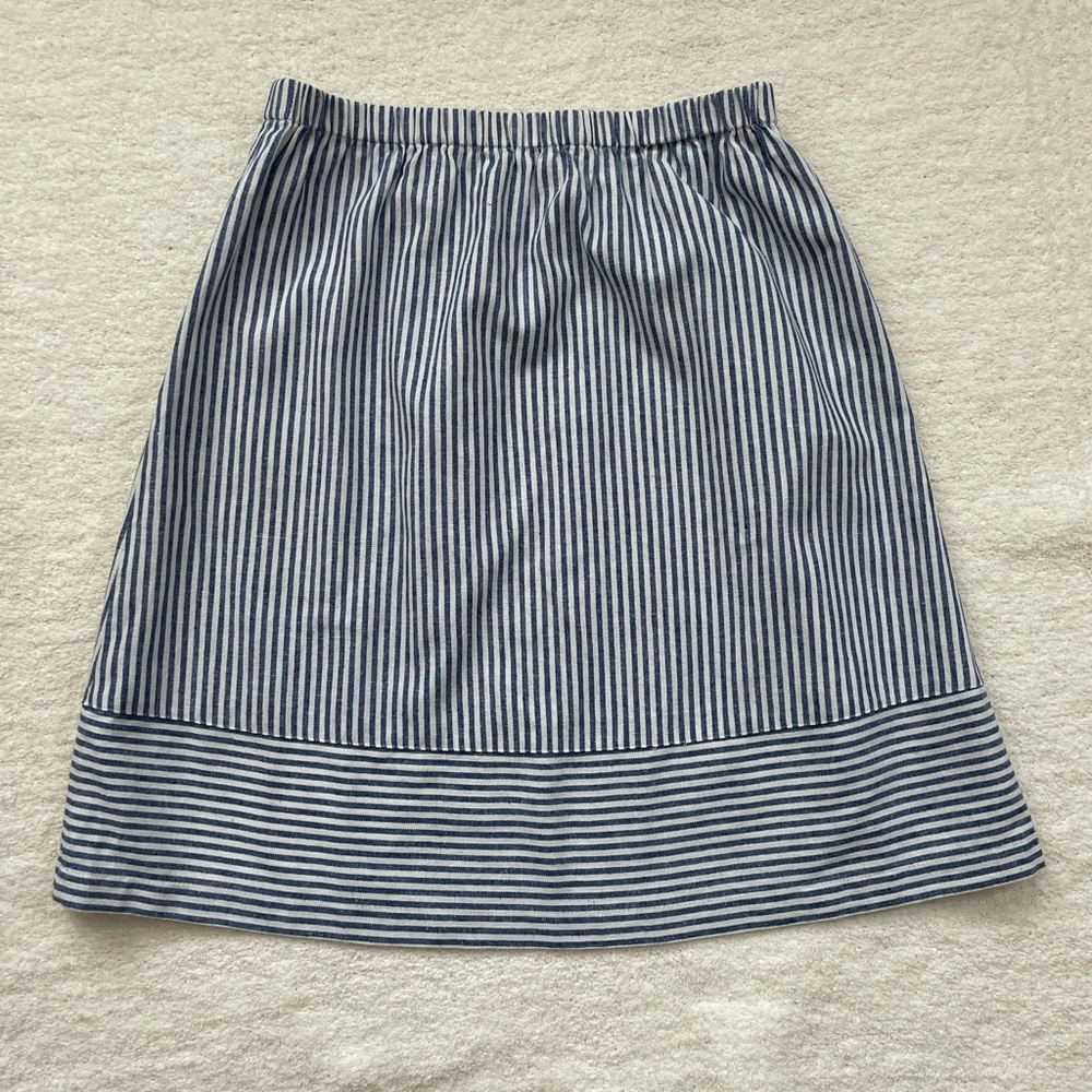 J.Crew seersucker skirt